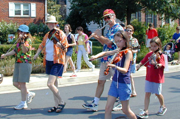 Parade fiddle band July 4, 2003
