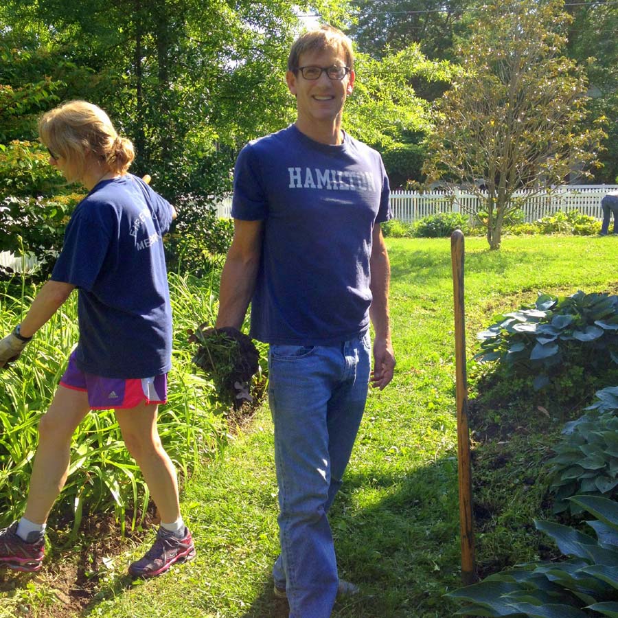 Scott Brinitizer transformed the BCH yard into a garden